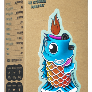 Illustration de la boîte de 'Sticker Parfait' comprenant 200 stickers brillants